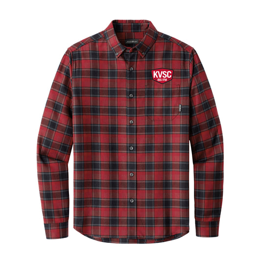 KVSC Eddie Bauer® Long Sleeve Favorite Flannel Plaid Shirt