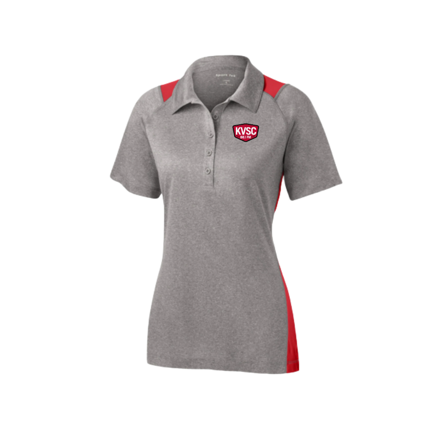 KVSC Sport-Tek® Women's Heather Colorblock Contender™ Polo