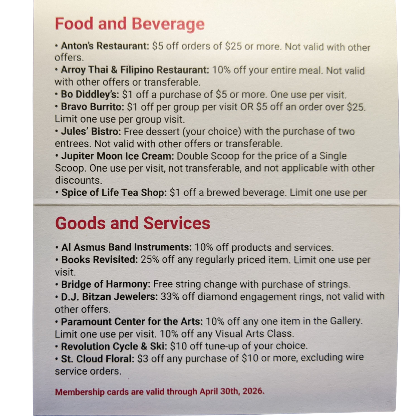 KVSC Membership Card